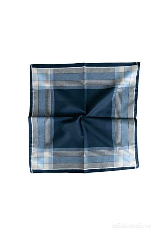 COCOUSM Men Soft Cotton Handkerchiefs Pocket Square Gift Set