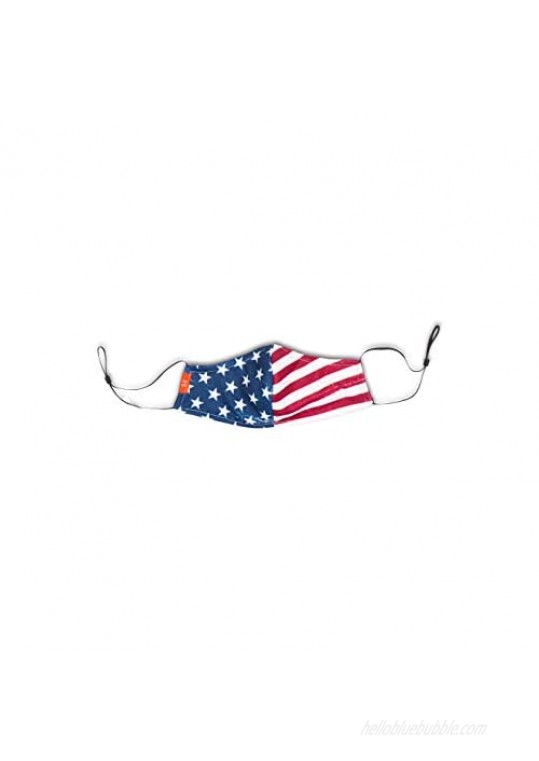 Independence Day American Flag Double Layered Cotton Mask (Made in USA)