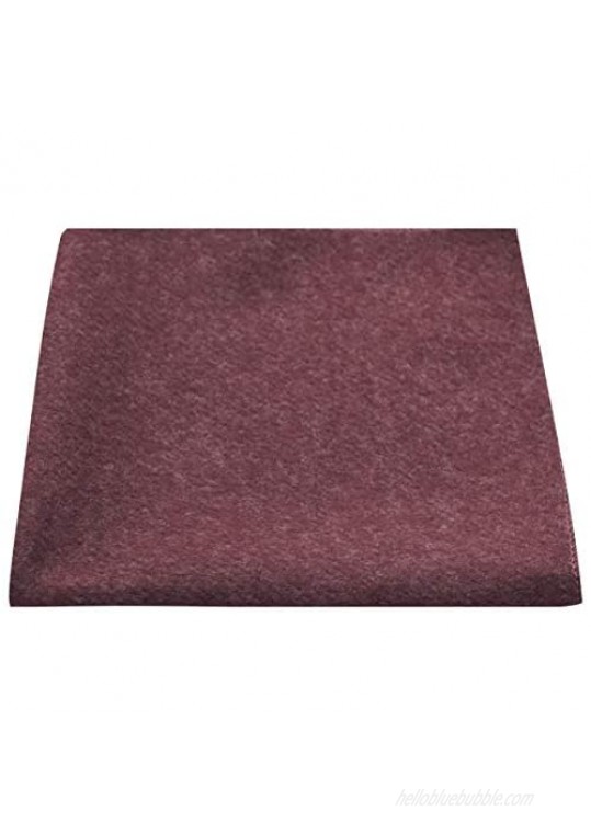 Luxury Burgundy Donegal Tweed Pocket Square  Handkerchief  Tweed