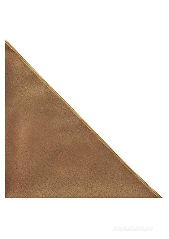 Luxury Golden Brown Suede Pocket Square Handkerchief Moleskin