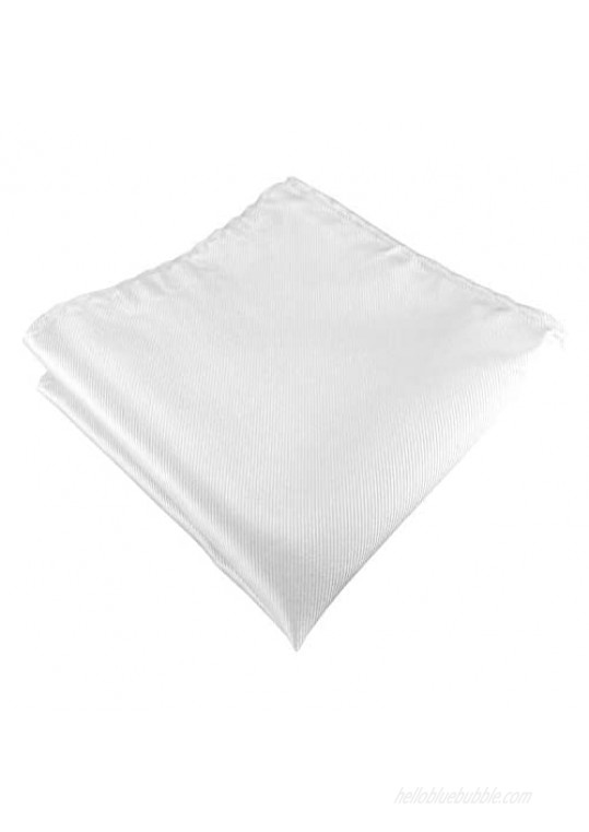 Mens 100% Silk Pocket Square Solid Hankerchief