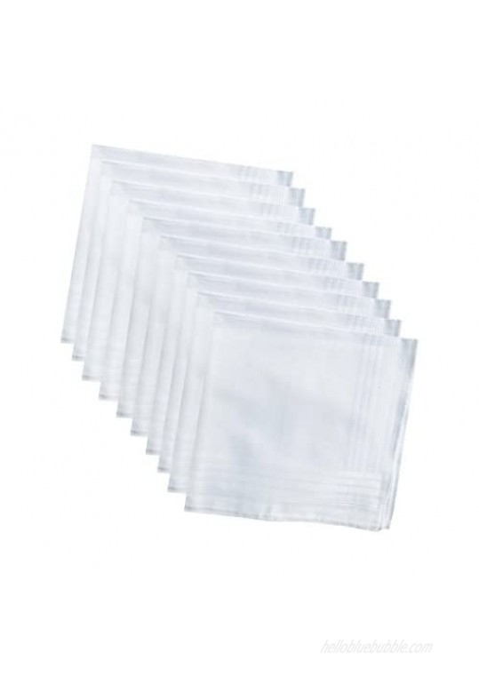 Men's Pure Cotton Handkerchief  White Hankies
