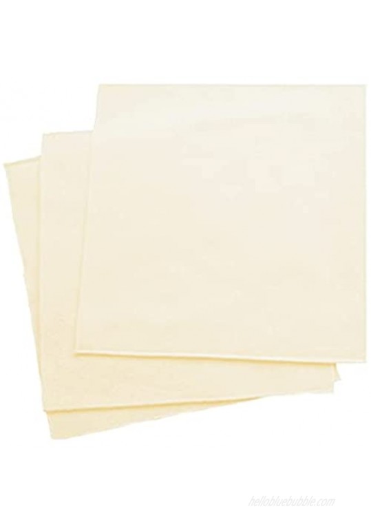 Organic Handkerchiefs Co  Men’s Pocket Squares  Unbleached Cotton  11 inch Pack of 3