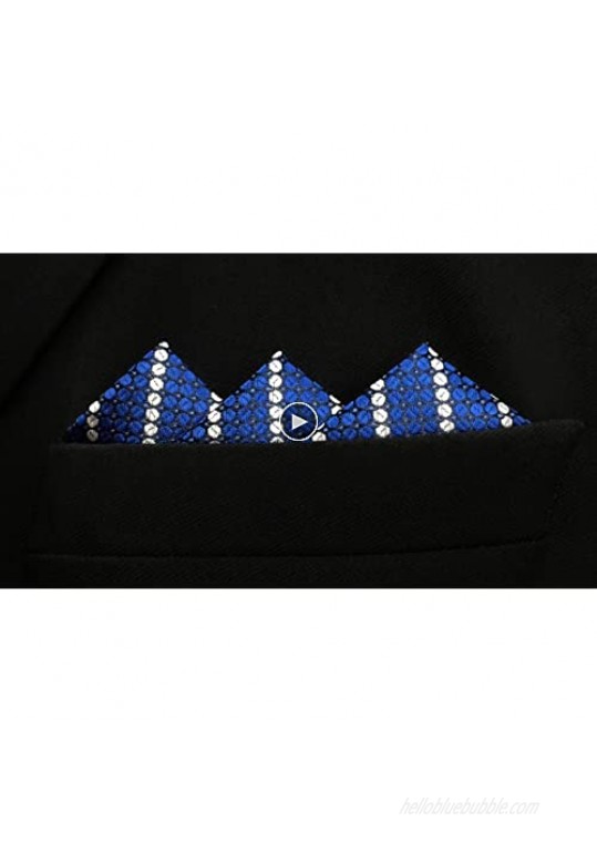 S&W SHLAX&WING Mens Ties Neckties Pack Blue Navy Stripe