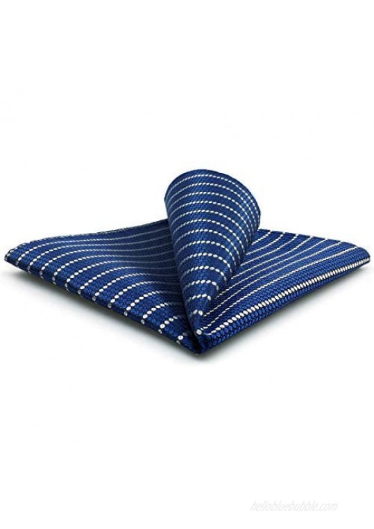 S&W SHLAX&WING Mens Ties Neckties Pack Blue Navy Stripe