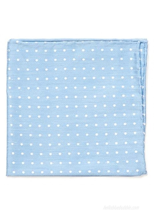 The Tie Bar Dotted Dots Linen Blend Pocket Square
