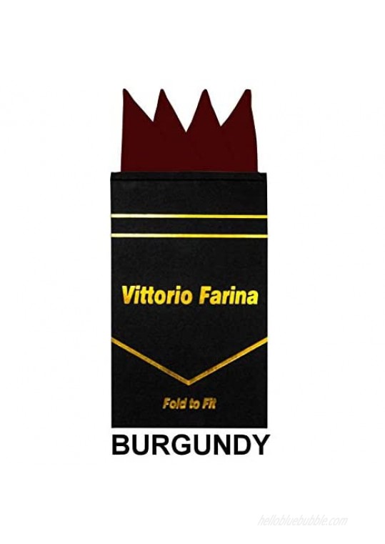 Vittorio Farina Pre-Folded Pocket Square by Classy Cufflinks