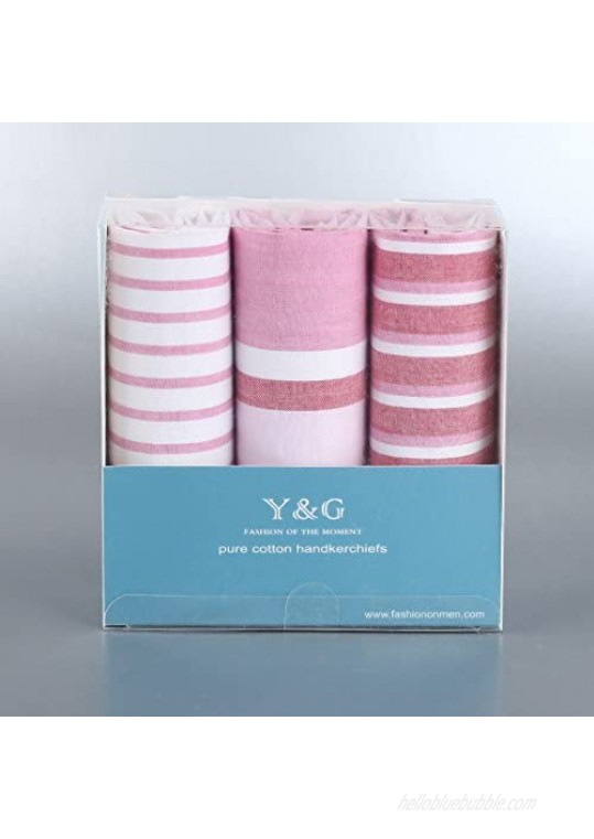 Y&G Men's Fashion Pretty Pack Mens Cotton Handkerchiefs