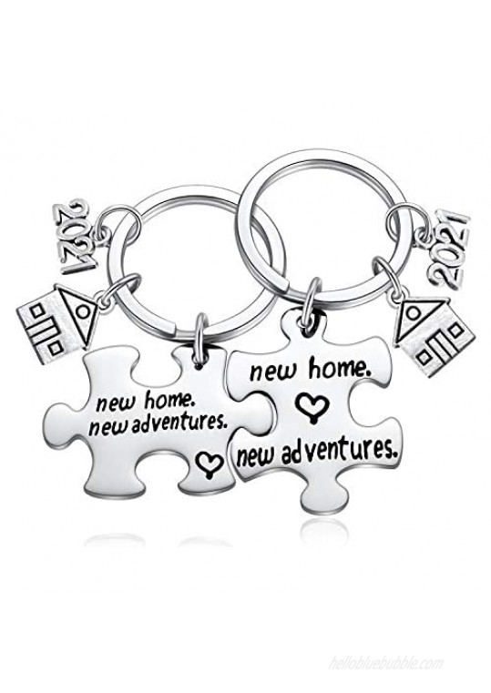 2021 New Home House Warming Key Chain Going Away Gifts Basket for Friends Moving Welcome Neighbor  Housewarming Presents for New Apartment First Time Homeowners Couple