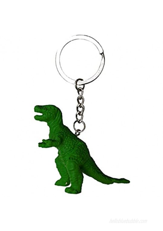 5 Pcs Dinosaur Keychains With Mini Figures for Men and Women