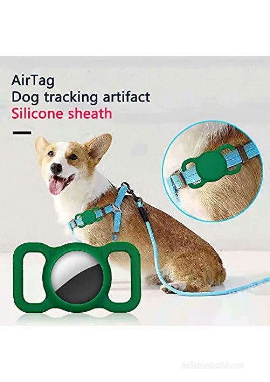 Airtag Case Anti-Lost Silicone Protective Cover For Pet Collar Children Elderly Bags With Airtags Protective Film