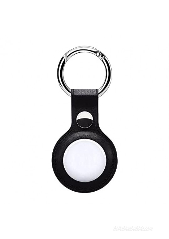 AirTag Leather Key Ring Case Protective Skin with Key Chain