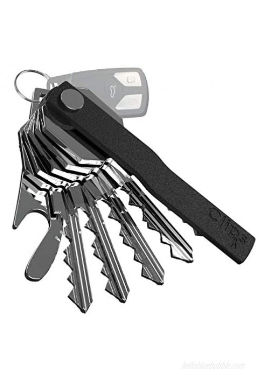 Clips Mini Key Organizer Smart Compact Holder Keychain Made of Robust Aluminum & Stainless-Steel Alloys  Pocket Clip Organizer Up to 12 Keys- New Patented Design  Includes Bottle Opener