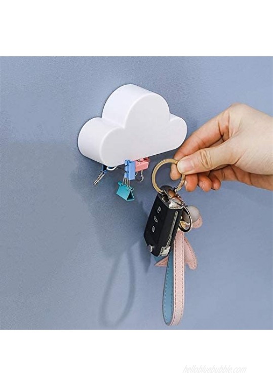 Cloud Magnetic Keychain  Cloud Magnetic Wall Hanging Keychain  Cloud Keychain (White)