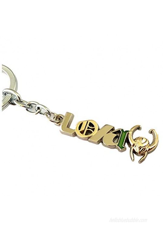 Community of Fandoms Superhero Loki helmet Logo Keychains Gifts for Men Woman