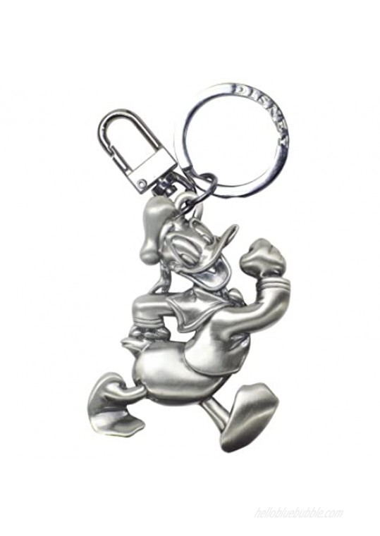 Disney Donald Duck Pewter Keyring Silver