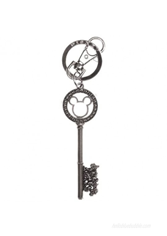 Disney Silver Master Key with Gem Beads Pewter Key Ring
