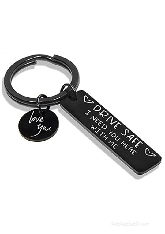 Drive safe keychain  keychain for boyfriend  funny keychain  i love you keychain  key chains  stainless steel