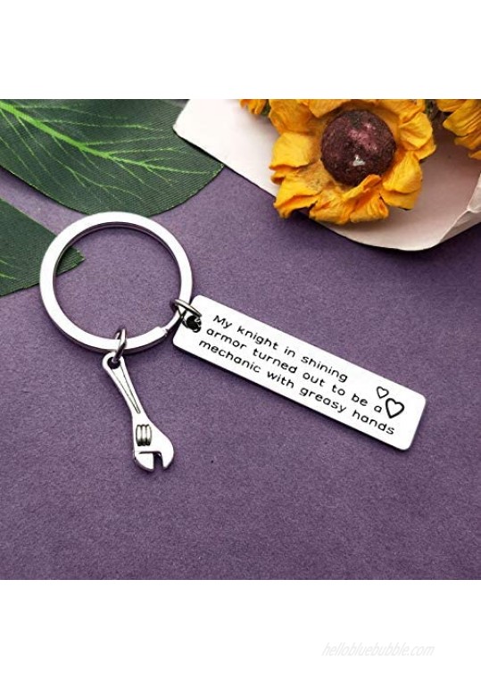 Father's Day Gift Funny Father Gift Mechanic Keychain Keyring Funny Mechanic Gifts Jewelry Birthday Gift for Dad Father from daughter or Son Christmas Valentine's Day Thanksgiving Day Gift