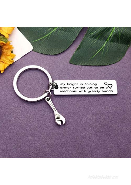 Father's Day Gift Funny Father Gift Mechanic Keychain Keyring Funny Mechanic Gifts Jewelry Birthday Gift for Dad Father from daughter or Son Christmas Valentine's Day Thanksgiving Day Gift