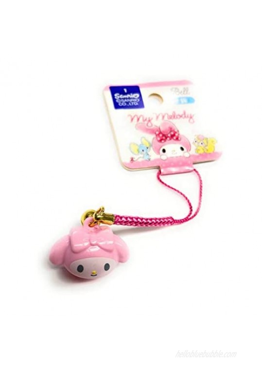FRIEND Sanrio Bell Key Chains Key Ring Holder with Mascot (My Melody taremimi) Pink 1 Count (Pack of 1)