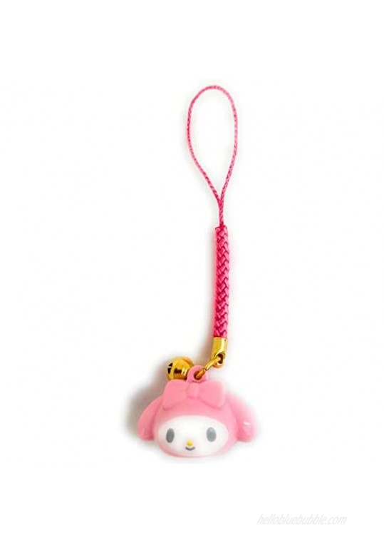 FRIEND Sanrio Bell Key Chains Key Ring Holder with Mascot (My Melody taremimi) Pink 1 Count (Pack of 1)