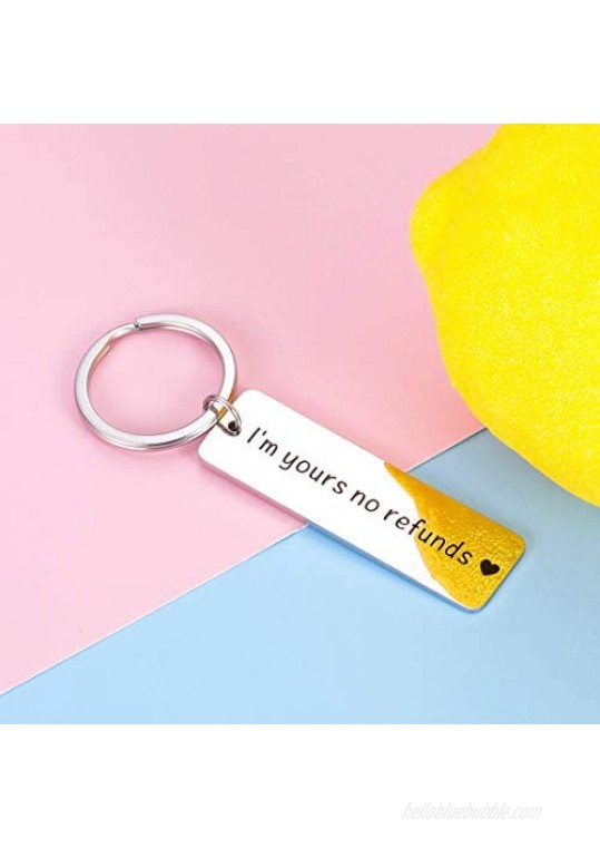 Funny Anniversary Birthday Gifts keychain for Boyfriend Husband Girlfriend Wife Couple Gift for Him Her Valentines Day Gift Keyring for Men Women Christmas Wedding fiancé fiancée Love You Jewelry