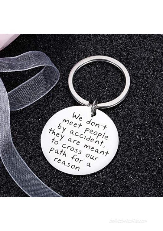 Going Away Gifts Keychain for Coworker Leaving Retirement Gifts for Women Men Colleague Boss Appreciation Thank You Friends Key Chain Farewell Goodbye Friendship Keepsake Him Her Promotion Gifts