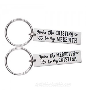 Greys Anatomy Gifts For Women Best Friend Youre My Person Keychains Set of 2