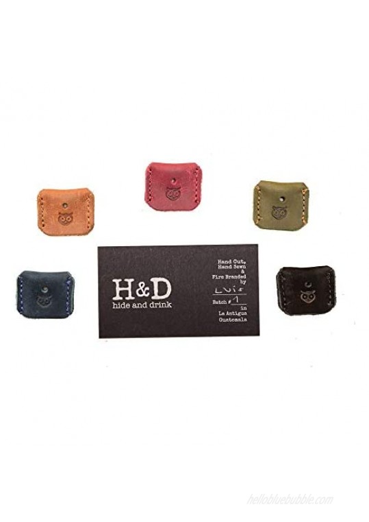 Hide & Drink Durable Leather Key Covers (5 Pack) Handmade :: Multicolor Nature
