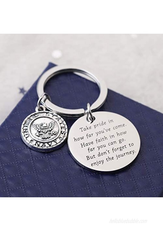 Navy Keychain Gift Military Deployment Gifts Army Graduation Gifts Take pride