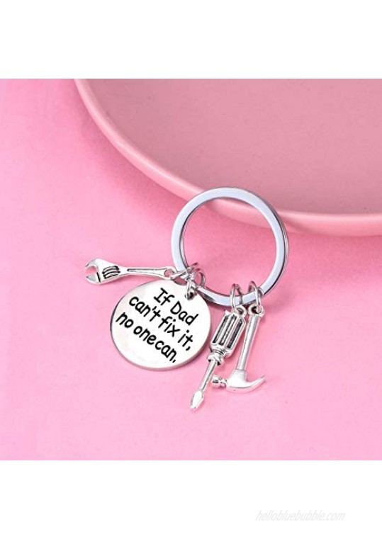 Papa Dad Gifts - If Dad Papa Can’t Fix It Keychain Gifts for Dad from Daughter Son Fathers Day