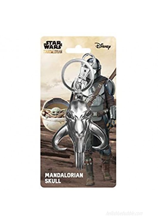 Star Wars The Mandalorian Mudhorn Skull Pewter Key Ring