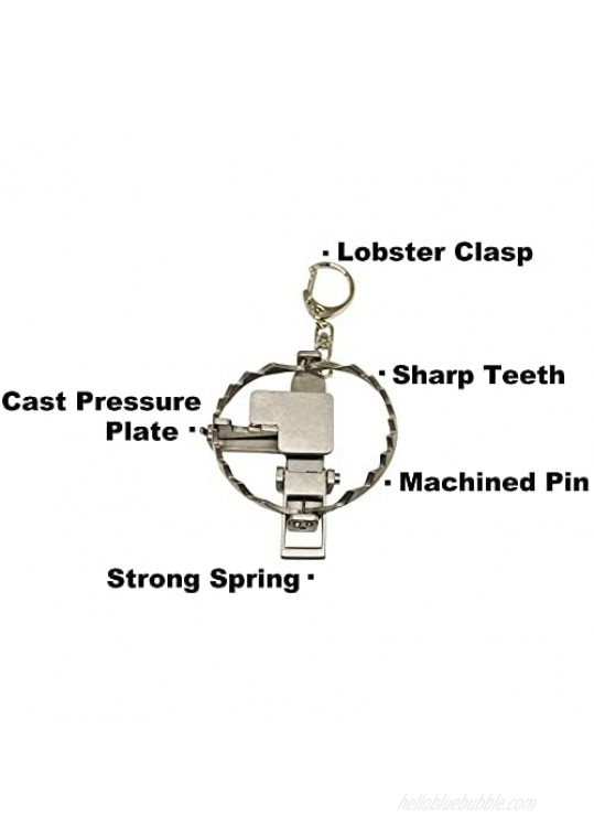 Trappy - The Original MINI Bear Trap Keychain That Works - DESTROY Chips and Crackers!