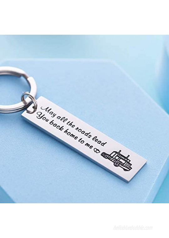 Truck Driver Gifts Keychain for Boyfriend Relationship gifts Trucker Keychains