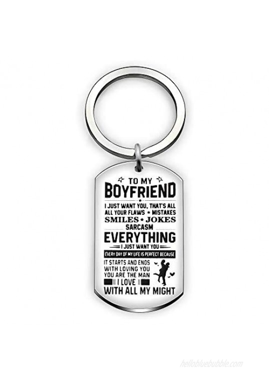 Valentine Key Chain Ring Boyfriend Gift Men Jewelry From Girlfriend - To My Friend Everything I Just Want You